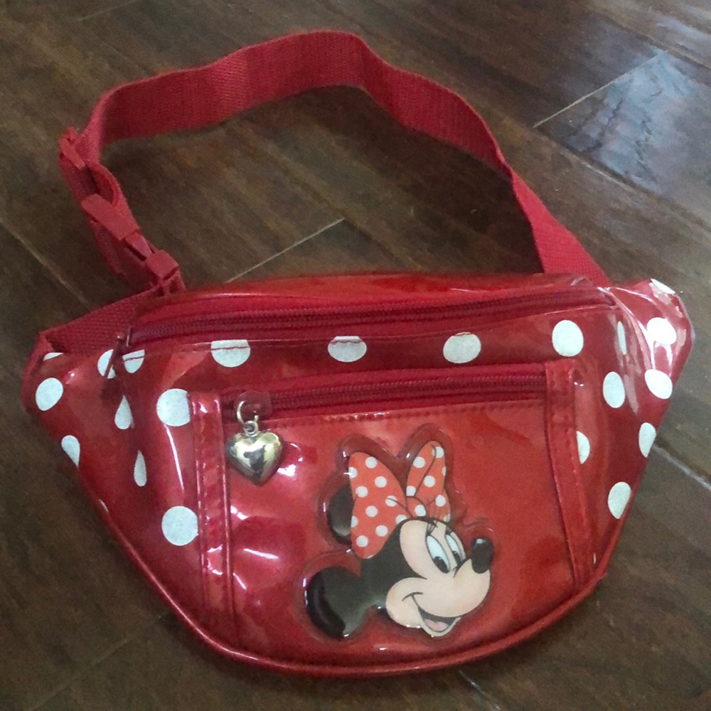 Minnie Mouse Fanny Pack- must have. High polished plastic feel and shiny.